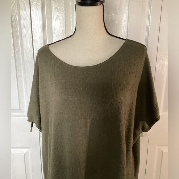 Max Studio - Women’s Olive Green Pullover Tunic - 2X - Picture 2 of 5